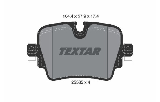Brake Pad Set, disc brake Q+ 2558501 Textar
