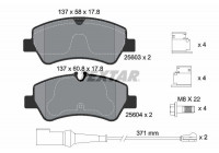 Brake Pad Set, disc brake Q+ 2560303 Textar