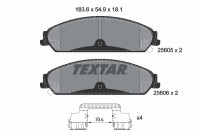 Brake Pad Set, disc brake Q+ 2560501 Textar