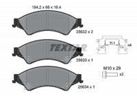 Brake Pad Set, disc brake Q+ 2563201 Textar