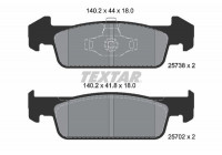 Brake Pad Set, disc brake Q+ 2573801 Textar