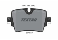 Brake Pad Set, disc brake Q+ 2574201 Textar