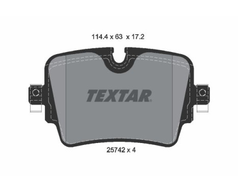 Brake Pad Set, disc brake Q+ 2574201 Textar