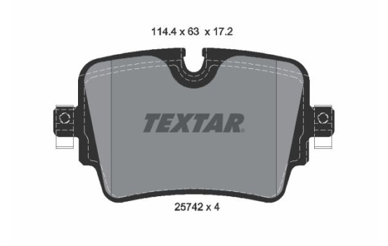 Brake Pad Set, disc brake Q+ 2574201 Textar