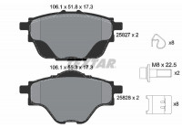 Brake Pad Set, disc brake Q+ 2582701 Textar