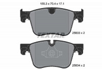 Brake Pad Set, disc brake Q+ 2583301 Textar