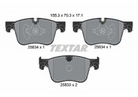 Brake Pad Set, disc brake Q+ 2583401 Textar