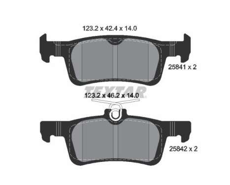 Brake Pad Set, disc brake Q+ 2584104 Textar