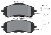 Brake Pad Set, disc brake Q+ 2589501 Textar
