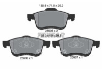 Brake Pad Set, disc brake Q+ 2590501 Textar
