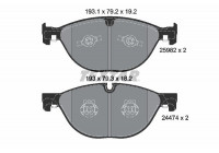 Brake Pad Set, disc brake Q+ 2598201 Textar