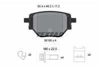 Brake Pad Set, disc brake Q+ 2619501 Textar