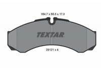 Brake Pad Set, disc brake Q+ 2912111 Textar