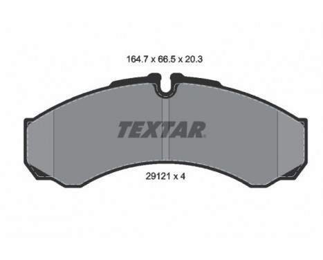 Brake Pad Set, disc brake Q+ 2912112 Textar