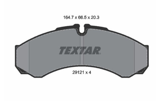 Brake Pad Set, disc brake Q+ 2912112 Textar