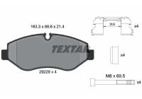 Brake Pad Set, disc brake Q+ 2922901 Textar