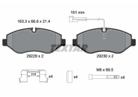 Brake Pad Set, disc brake Q+ 2922902 Textar