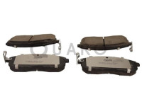 Brake pad set, disc brake QP0070C Quaro