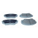 Brake pad set, disc brake QP0096 Quaro