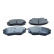 Brake pad set, disc brake QP0096C Quaro