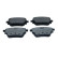Brake pad set, disc brake QP0128C Quaro