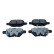 Brake pad set, disc brake QP0148C Quaro