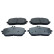 Brake pad set, disc brake QP0158C Quaro