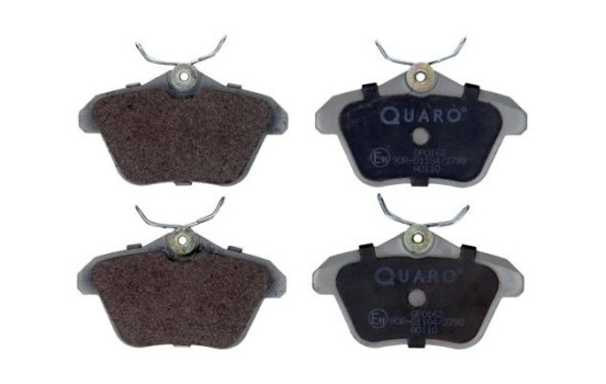 Brake pad set, disc brake QP0162 Quaro