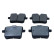 Brake pad set, disc brake QP0171C Quaro
