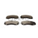 Brake pad set, disc brake QP0174C Quaro