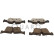 Brake pad set, disc brake QP0244C Quaro