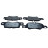 Brake pad set, disc brake QP0250C Quaro