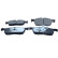 Brake pad set, disc brake QP0257C Quaro