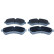 Brake pad set, disc brake QP0303 Quaro