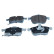 Brake pad set, disc brake QP0304 Quaro