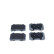 Brake pad set, disc brake QP0322 Quaro
