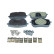 Brake pad set, disc brake QP0350 Quaro