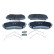 Brake pad set, disc brake QP0403 Quaro