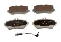 Brake pad set, disc brake QP0428 Quaro