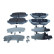 Brake pad set, disc brake QP0462 Quaro