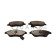 Brake pad set, disc brake QP0614C Quaro