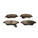 Brake pad set, disc brake QP0614C Quaro