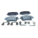Brake pad set, disc brake QP0618 Quaro