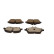 Brake pad set, disc brake QP0640C Quaro