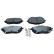 Brake pad set, disc brake QP0644C Quaro