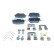 Brake pad set, disc brake QP0668 Quaro
