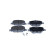 Brake pad set, disc brake QP0673 Quaro