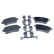 Brake pad set, disc brake QP0681 Quaro