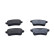 Brake pad set, disc brake QP0681C Quaro