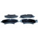 Brake pad set, disc brake QP0686 Quaro